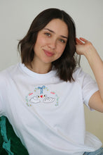Load image into Gallery viewer, Spring Floral Swan T-shirt