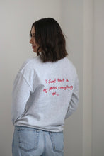 Load image into Gallery viewer, SALE - A Sweet Treat A Day Slogan sweater - SMALL ASH GREY