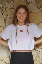 Load image into Gallery viewer, Mini embroidered crop top