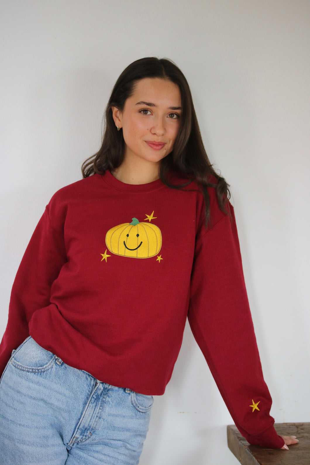BIG Happiest of all Happy pumpkin sweater