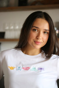 Mini bugs embroidered T-shirt