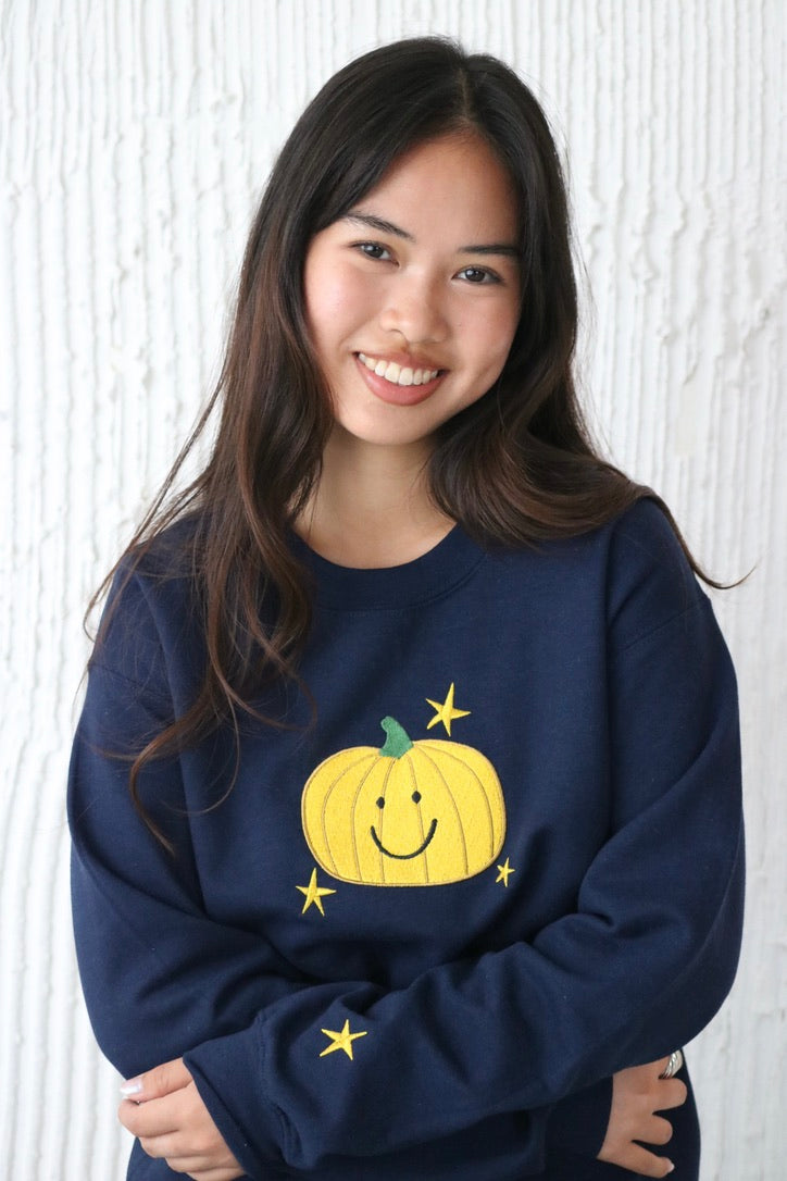BIG Happiest of all Happy pumpkin sweater