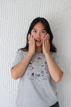 Load image into Gallery viewer, Super Scary Cats halloween embroidered T-shirt