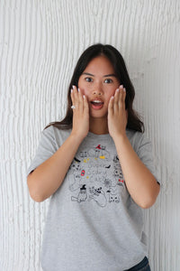 Super Scary Cats halloween embroidered T-shirt