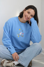 Load image into Gallery viewer, SALE - Spring Lamb sweater - medium CORNFLOWER BLUE