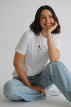 Load image into Gallery viewer, Stop buggin me slogan embroidered T-shirt