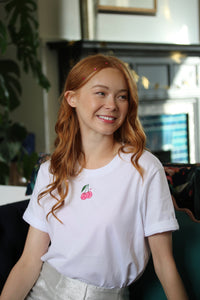 Cherry disco embroidered T-Shirt