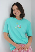 Load image into Gallery viewer, SALE - Easter Lamb T-shirt - MEDIUM TURQUOISE