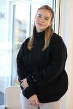 Load image into Gallery viewer, Super cosy fleece half zip with sleeve embroidery