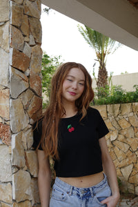 Single Fruit Fitted crop top
