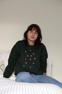 Lots of bees embroidered sweater