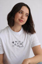 Load image into Gallery viewer, SALE - Stop Buggin Me T-shirt - SMALL WHITE