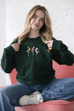 Load image into Gallery viewer, Embroidered Floral &#39; have a nice day &#39; back sweater