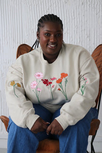 Autumnal Floral Sleeve Sweater