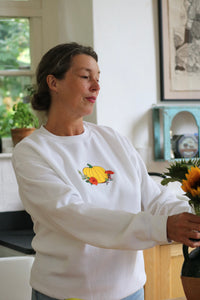 Floral Pumpkin Sweater