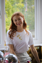 Load image into Gallery viewer, Star Moon Initial embroidered T-Shirt