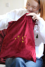 Load image into Gallery viewer, Velvet embroidered Star Constellation gift bag