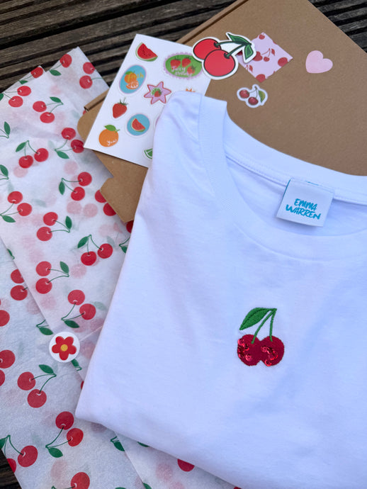 Limited Edition Sequin Cherry T-shirt