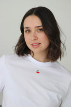Load image into Gallery viewer, SALE - Mini Cherry T-shirt - SMALL WHITE