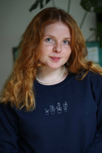 House Plant embroidered sweater