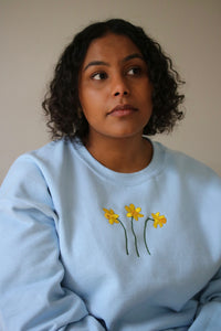 Trio of Daffodil sweater