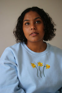Trio of Daffodil sweater