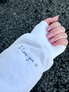 Love you sleeve add on