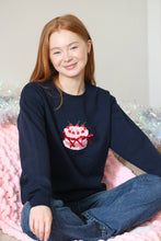 Load image into Gallery viewer, Embroidered celebration party cake sweater - with 3D bows