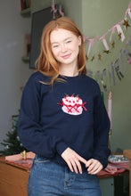 Load image into Gallery viewer, Embroidered celebration party cake sweater - with 3D bows