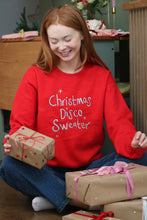 Load image into Gallery viewer, Embroidered Christmas disco slogan sweater