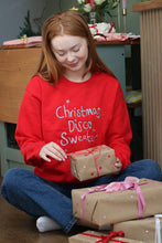 Load image into Gallery viewer, Embroidered Christmas disco slogan sweater