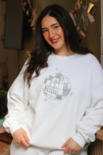 Load image into Gallery viewer, BACK SOON! Embroidered applique holographic metallic disco ball sweater