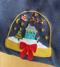 Load image into Gallery viewer, SALE -large navy snowglobe jumper