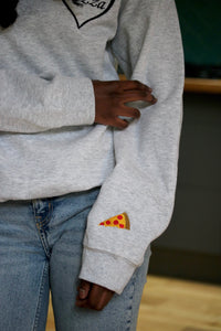 Pizza Heart and slice sweater