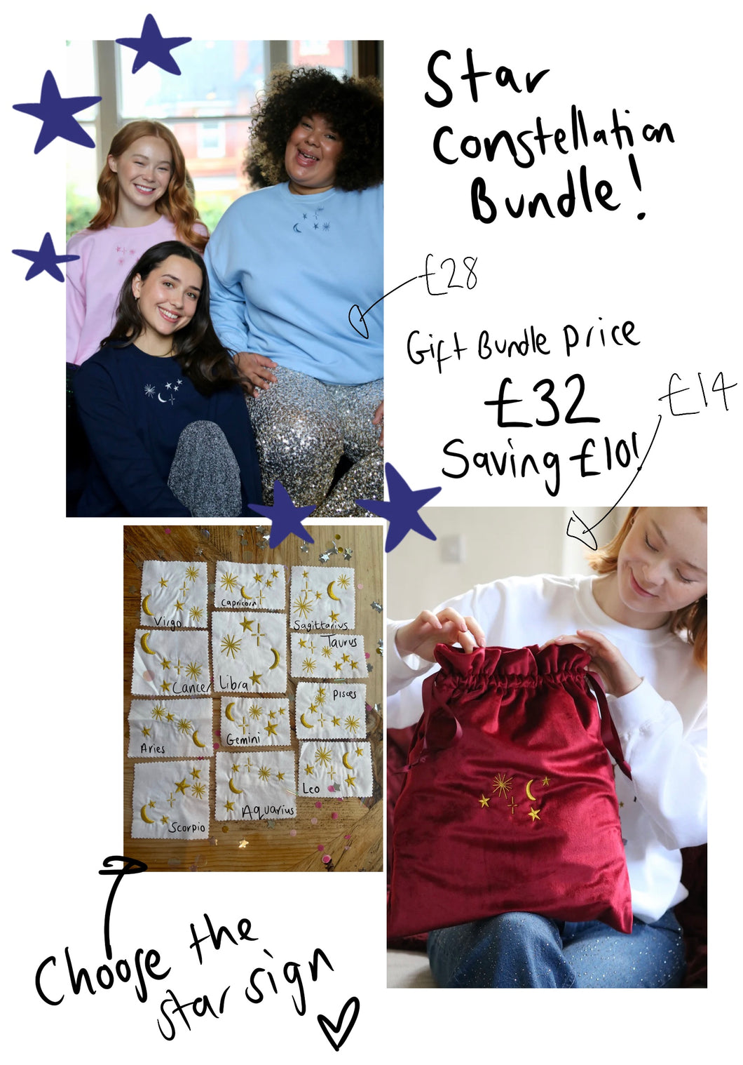 Personalised Star constellation gift bundle - SAVING £10!