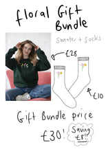 Load image into Gallery viewer, Floral Gift Bundle - Sweater &amp; Socks Saving £8!