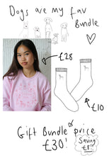 Load image into Gallery viewer, Dogs are my fav Gift Bundle - Sweater &amp; Socks