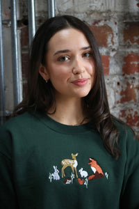 Embroidered Woodland Animals sweater