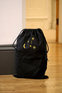 Medium embroidered Star constellation gift bag