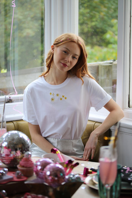 Constellation embroidered T-Shirt