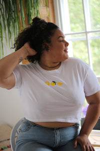 Trio of lemon crop top