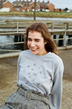 Load image into Gallery viewer, Lots of bugs embroidered sweater.