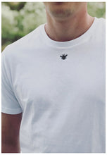Load image into Gallery viewer, Mini bee embroidered organic t-shirt.