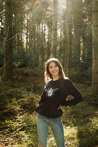 Extra special Embroidered BIG bee sweater