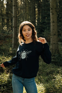 Extra special Embroidered BIG bee sweater