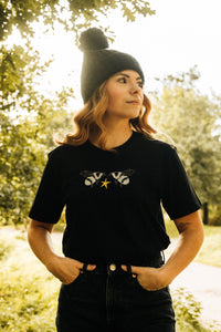 Embroidered Star bee tee