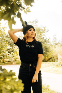 Embroidered Star bee tee