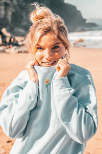 Sunflower embroidered sweater