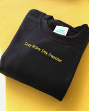 Load image into Gallery viewer, Cosy rainy day embroidered sweater