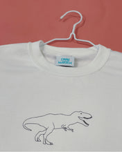 Load image into Gallery viewer, Embroidered t rex dinosaur sweater